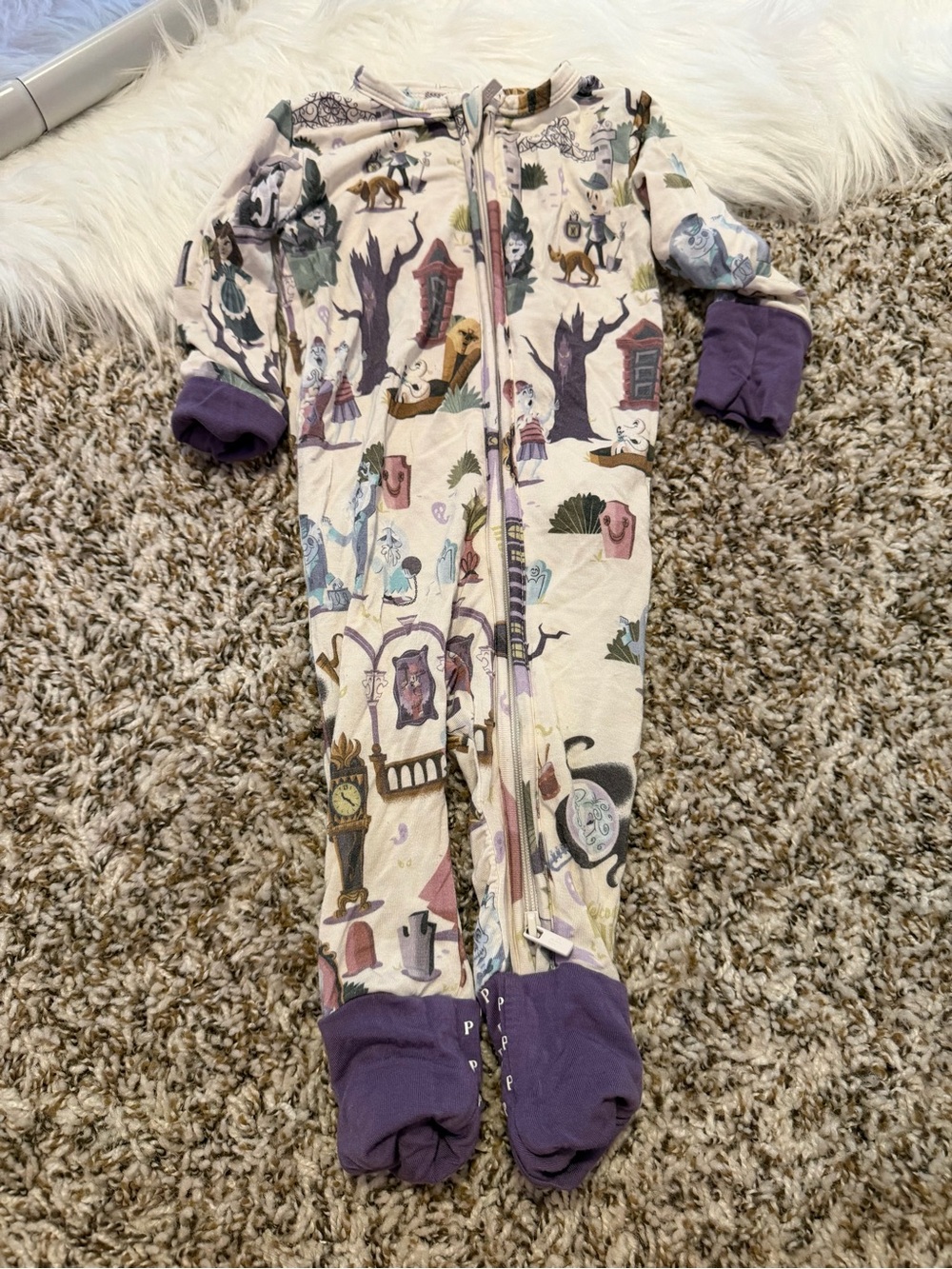 Baby posh peanut brand Disney haunted mansion bamboo sleeper. Size 3/6 months